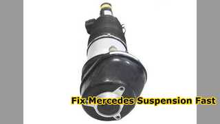Correzione dell'ammortizzatore della sospensione pneumatica posteriore Mercedes Classe S W221 W216